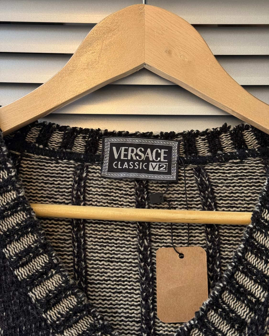 VERSACE V-neck cable knit 상품이미지4