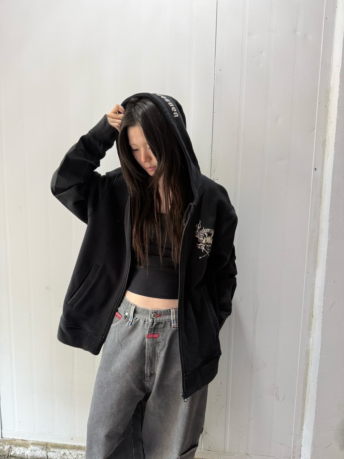 밴슨 후디&자켓 디테일 후드집업 상품이미지4