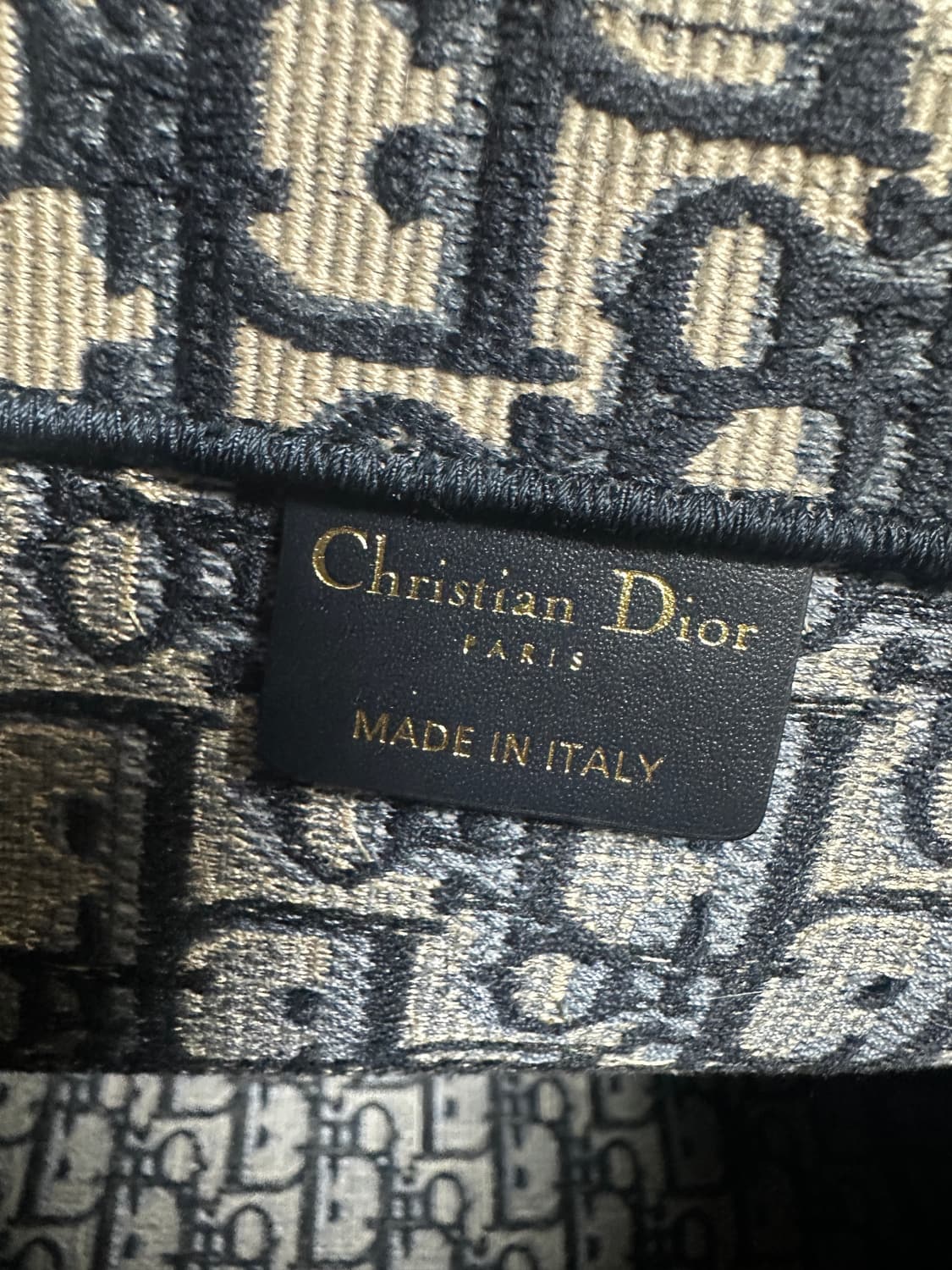 [미디움/새상품급] 디올 오블리크 네이비 토트백 감정서보유 상품이미지4