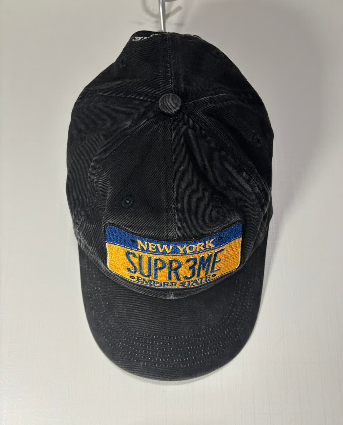 슈프림 6패널 블랙 캠프캡 상품이미지4