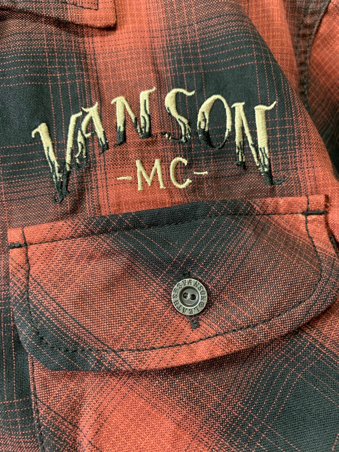 Vanson 반팔 셔츠 XL 상품이미지3