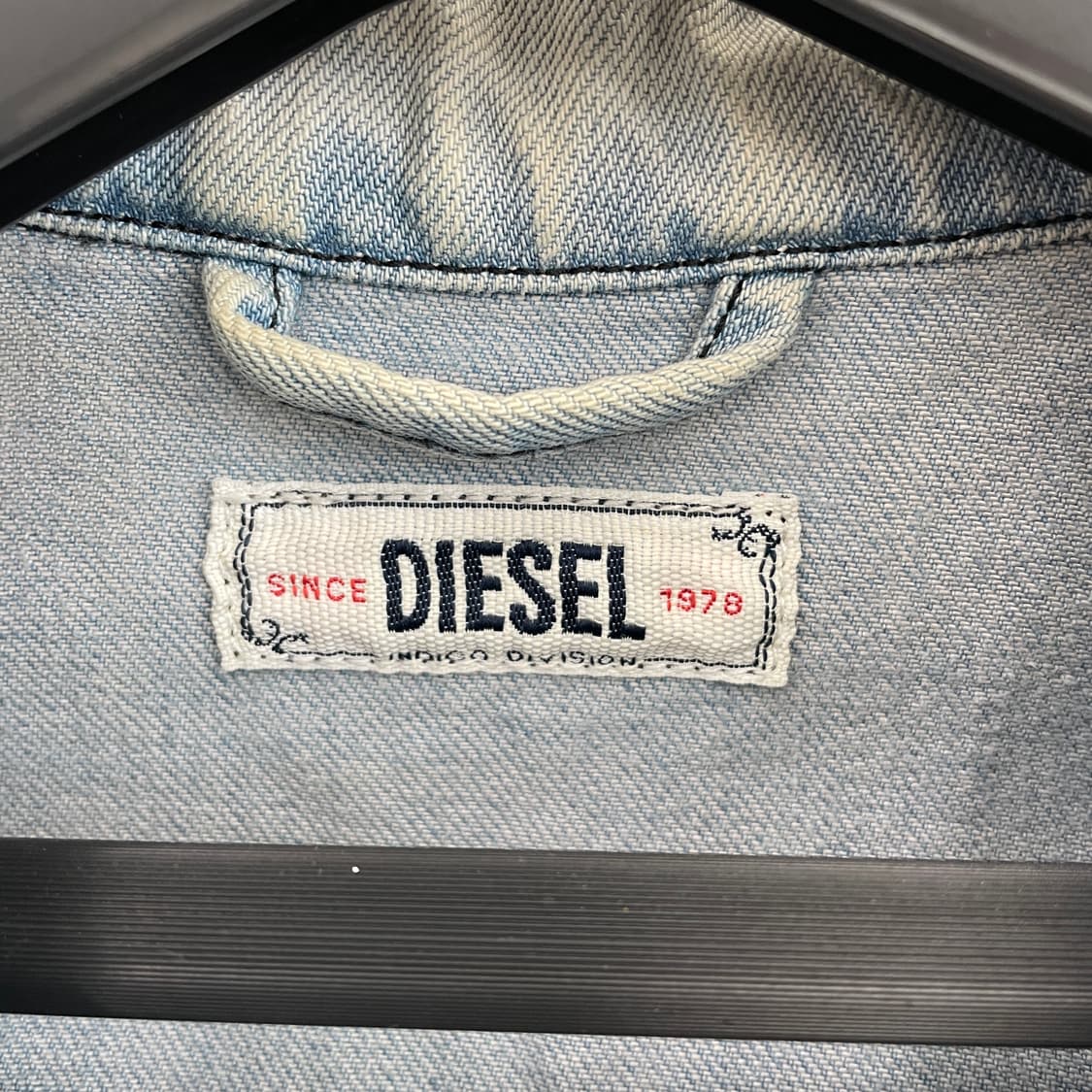 W 디젤 라이트 블루 데님 크롭 집업 자켓 상품이미지4