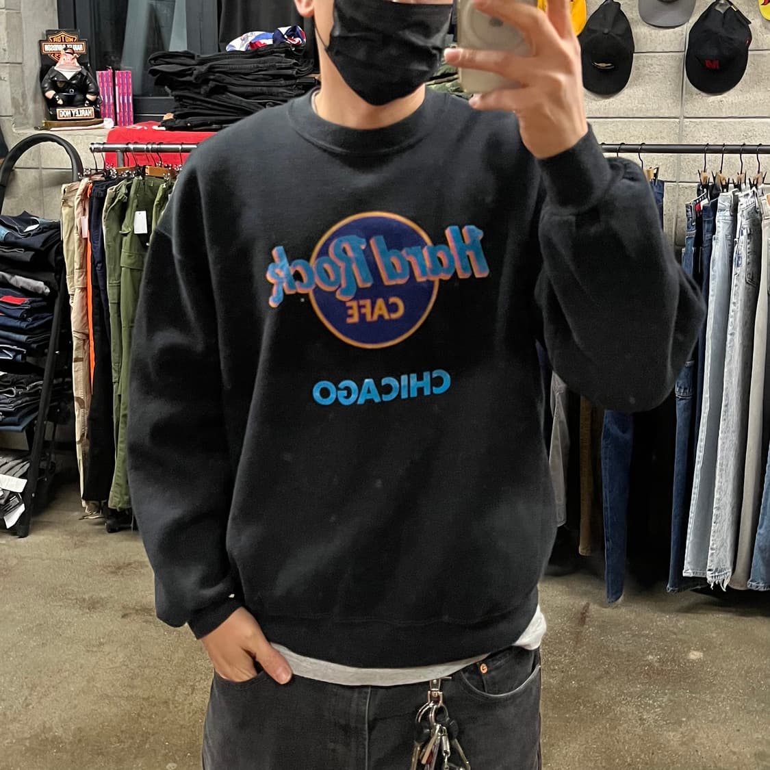 90s 하드락카페 스웻셔츠 (105) 상품이미지6