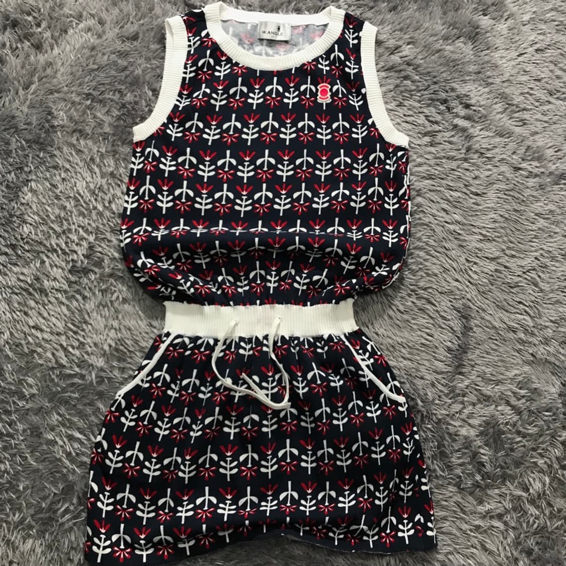 [[여성 S, A급] 와이드앵글 골프 플라워패턴 원피스@160 상품이미지2