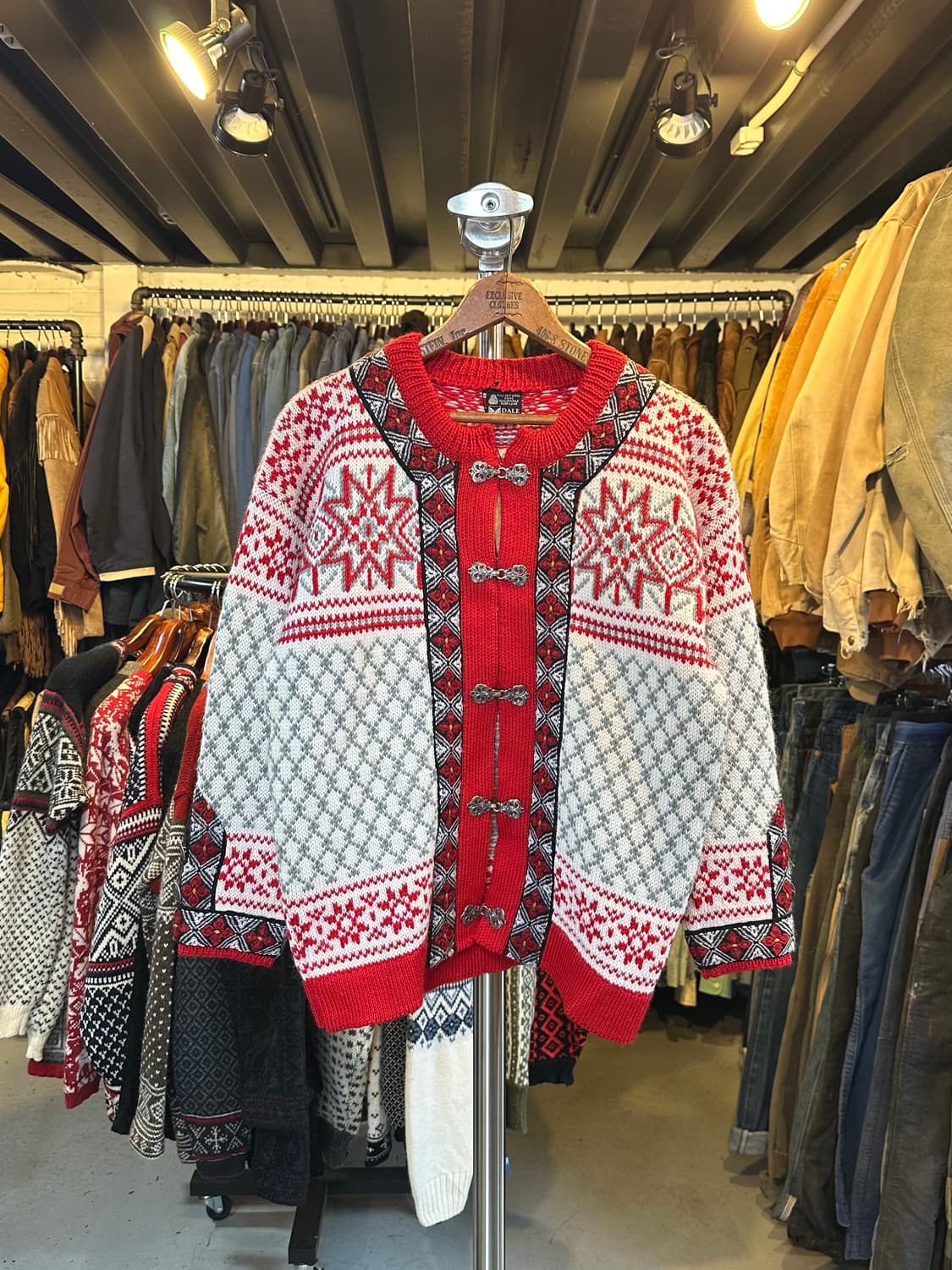 데일오브노르웨이 헤비 울 노르딕 가디건 상품이미지1