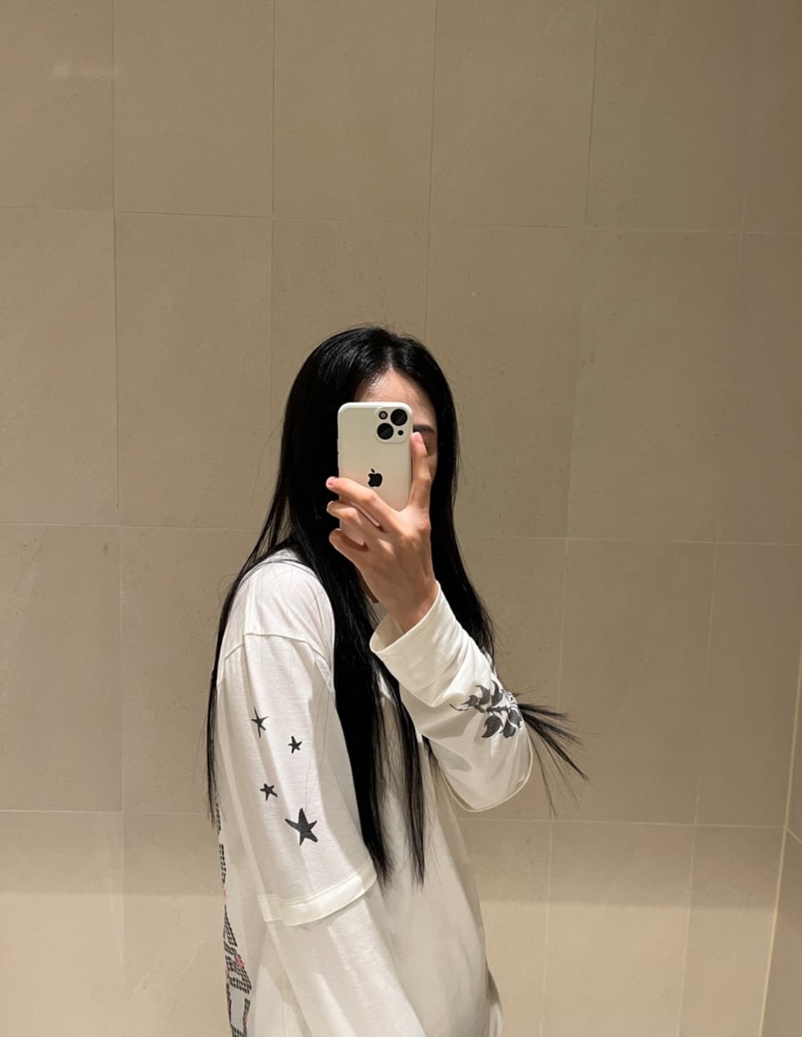 23'SS Ganni White Long Sleeve T-Shirt 상품이미지5