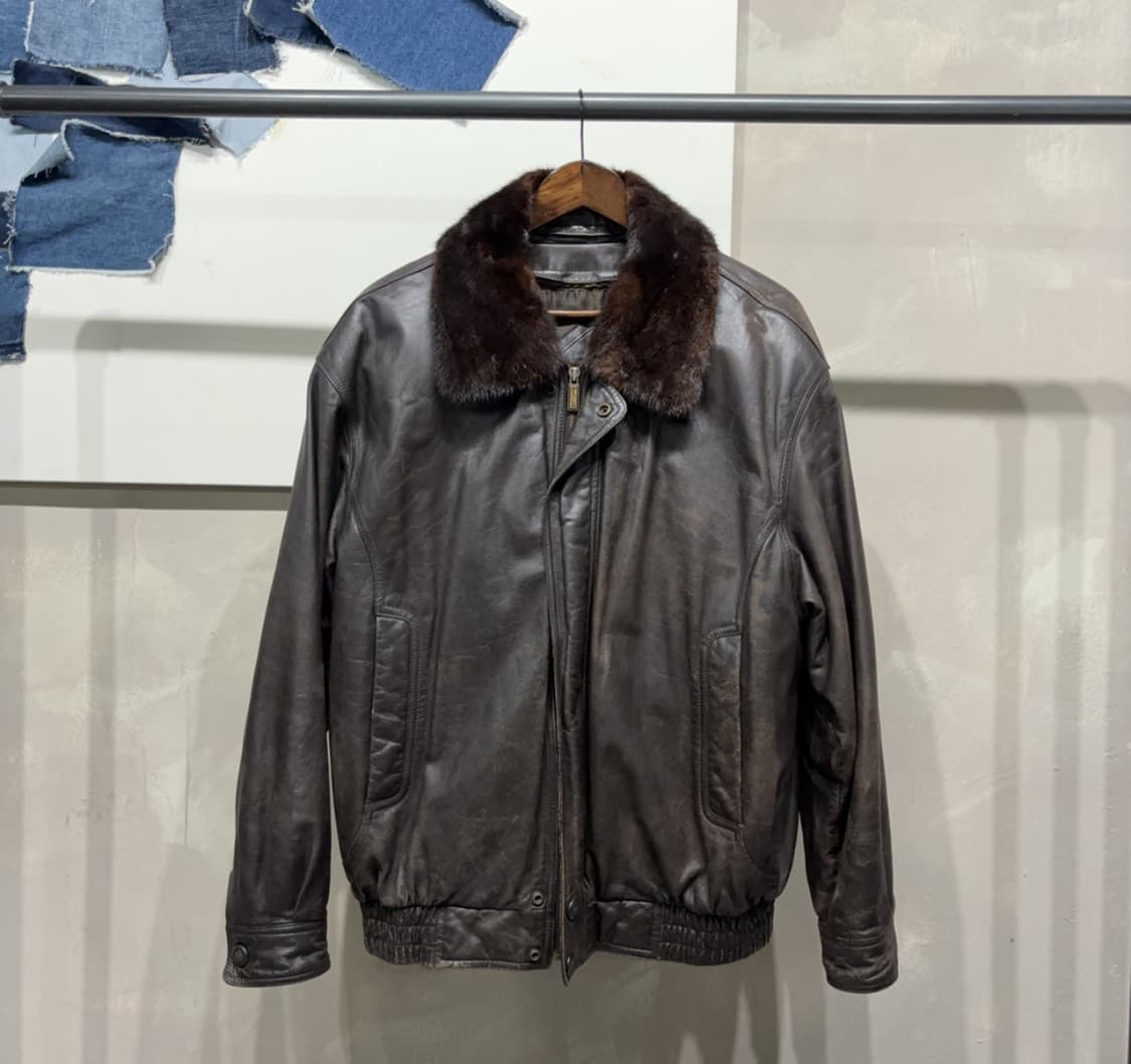 Vintage 양가죽 무스탕 자켓 상품이미지1