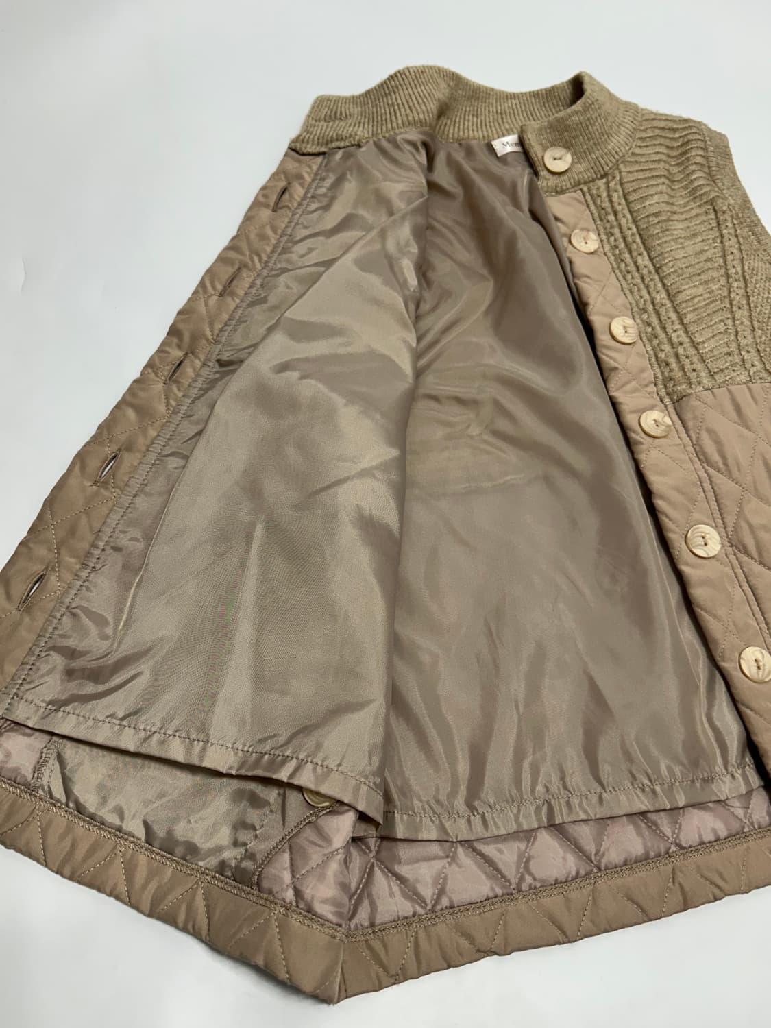 Memoreed 니트 누빔 조끼 집업 자켓 상품이미지4