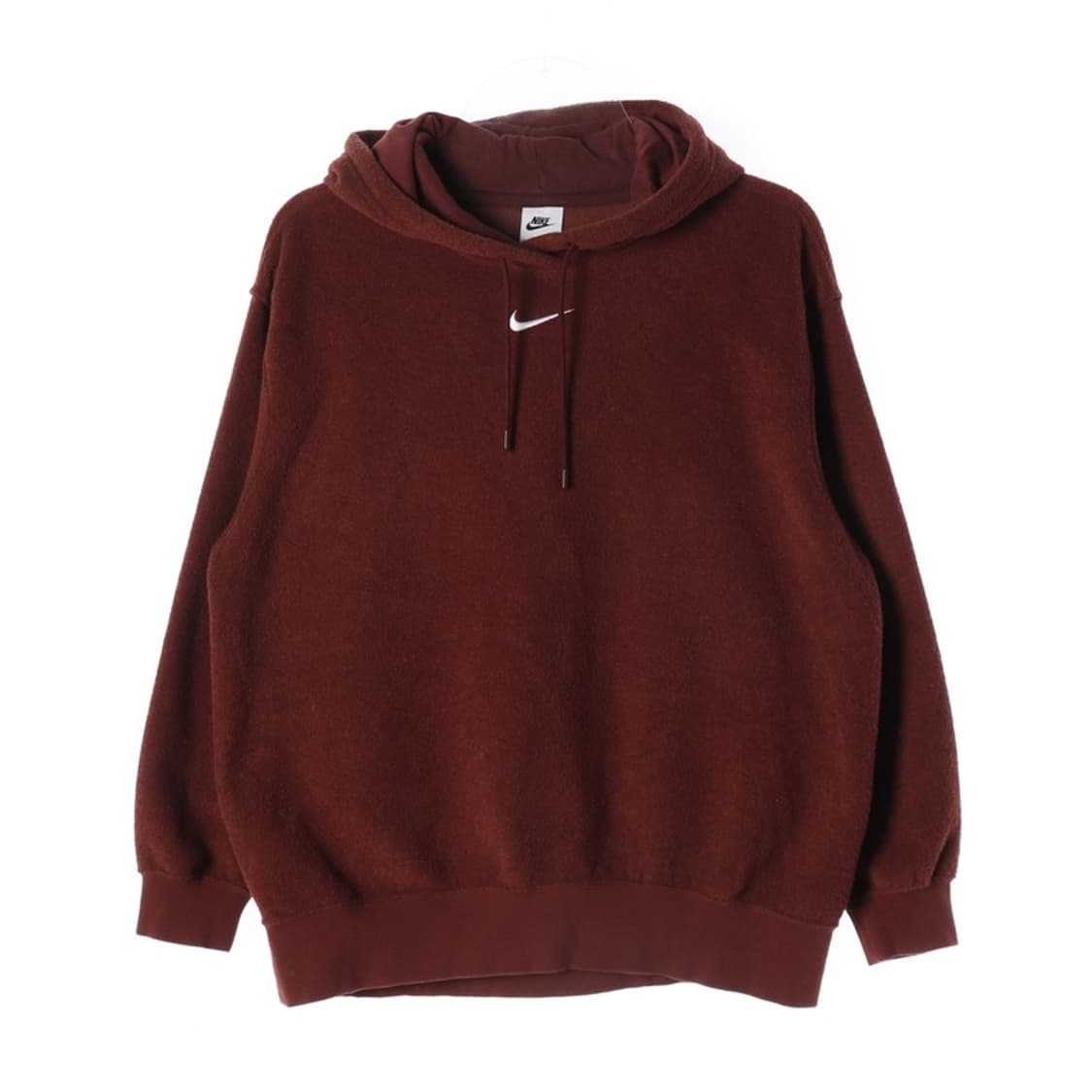 나이키 브라운 센터 스우시 테리 후드 M 상품이미지1