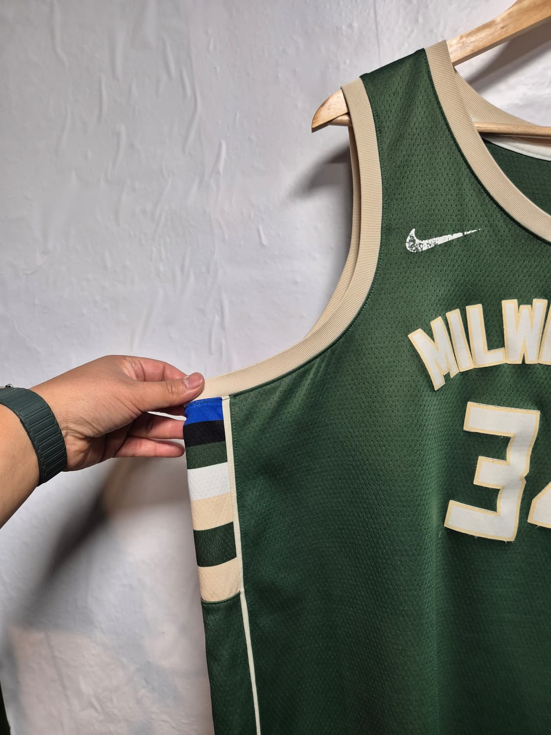 나이키 야니스 아데토쿤보 벅스 유니폼 34번 그린 3XL 상품이미지2