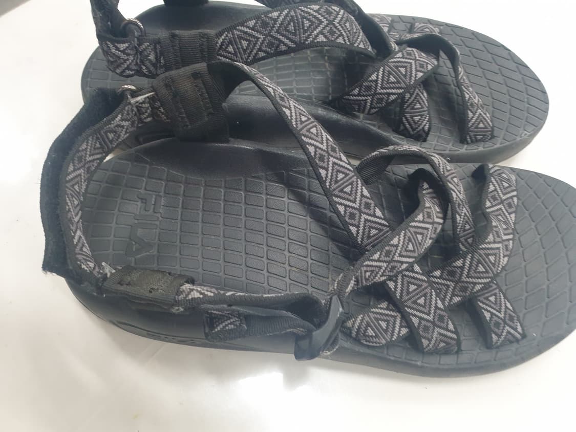휠라 패턴 샌들 블랙 240~250 상품이미지2