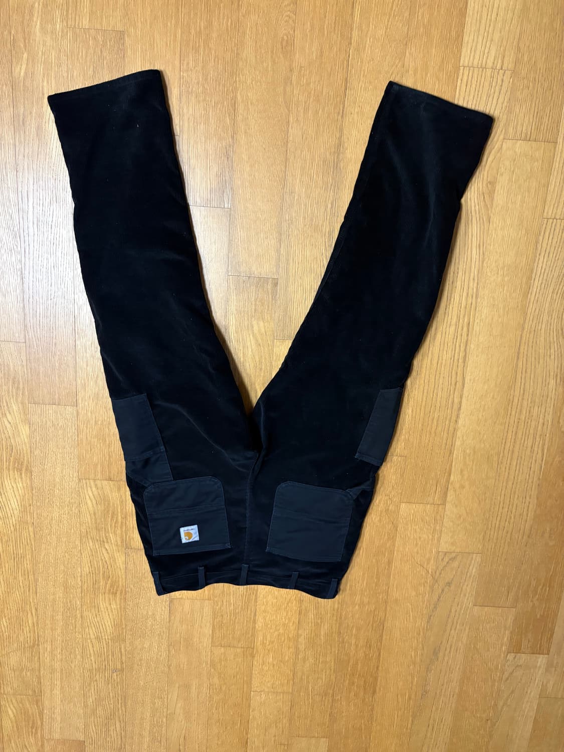 칼하트윕wip 블랙 코듀로이팬츠 싱글니 34 상품이미지3