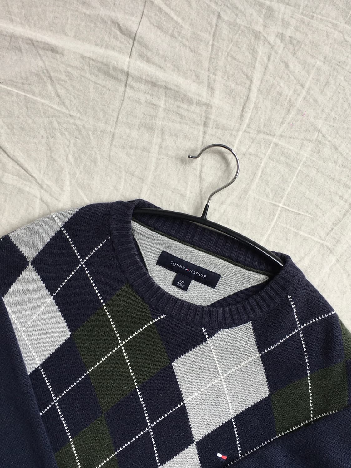 타미힐피거 아가일패턴 니트 상품이미지4