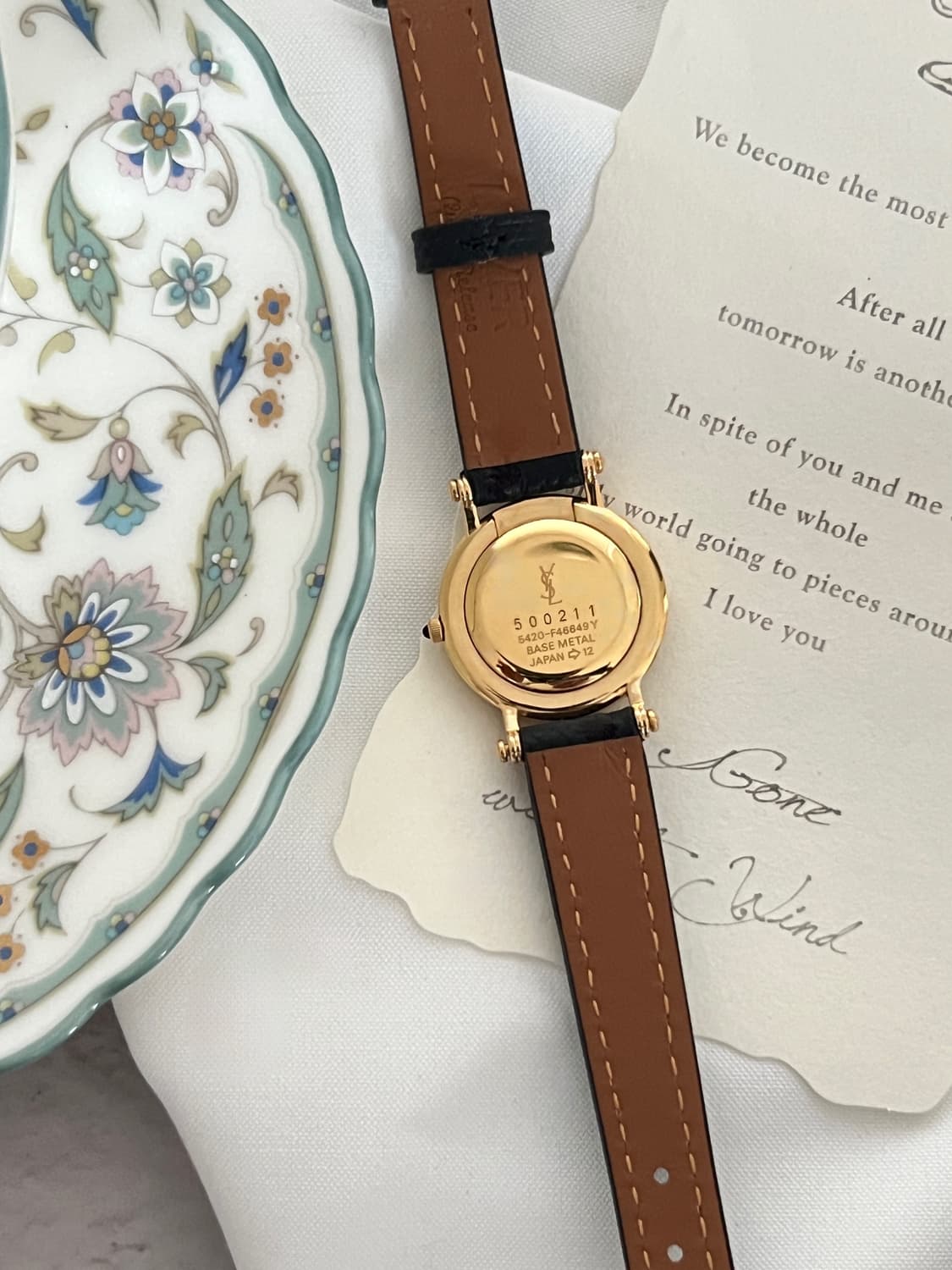 생로랑 골드 라운드 시계 / 정품감정. 케어 상품이미지6