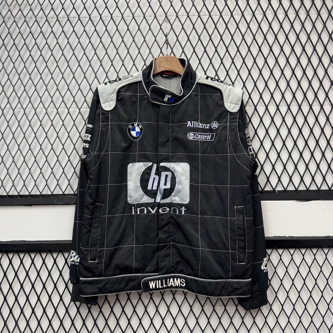 00s BMW 윌리엄스 F1 팀 레이싱 자켓 전후면 퍄치 디테일 블랙 상품이미지1