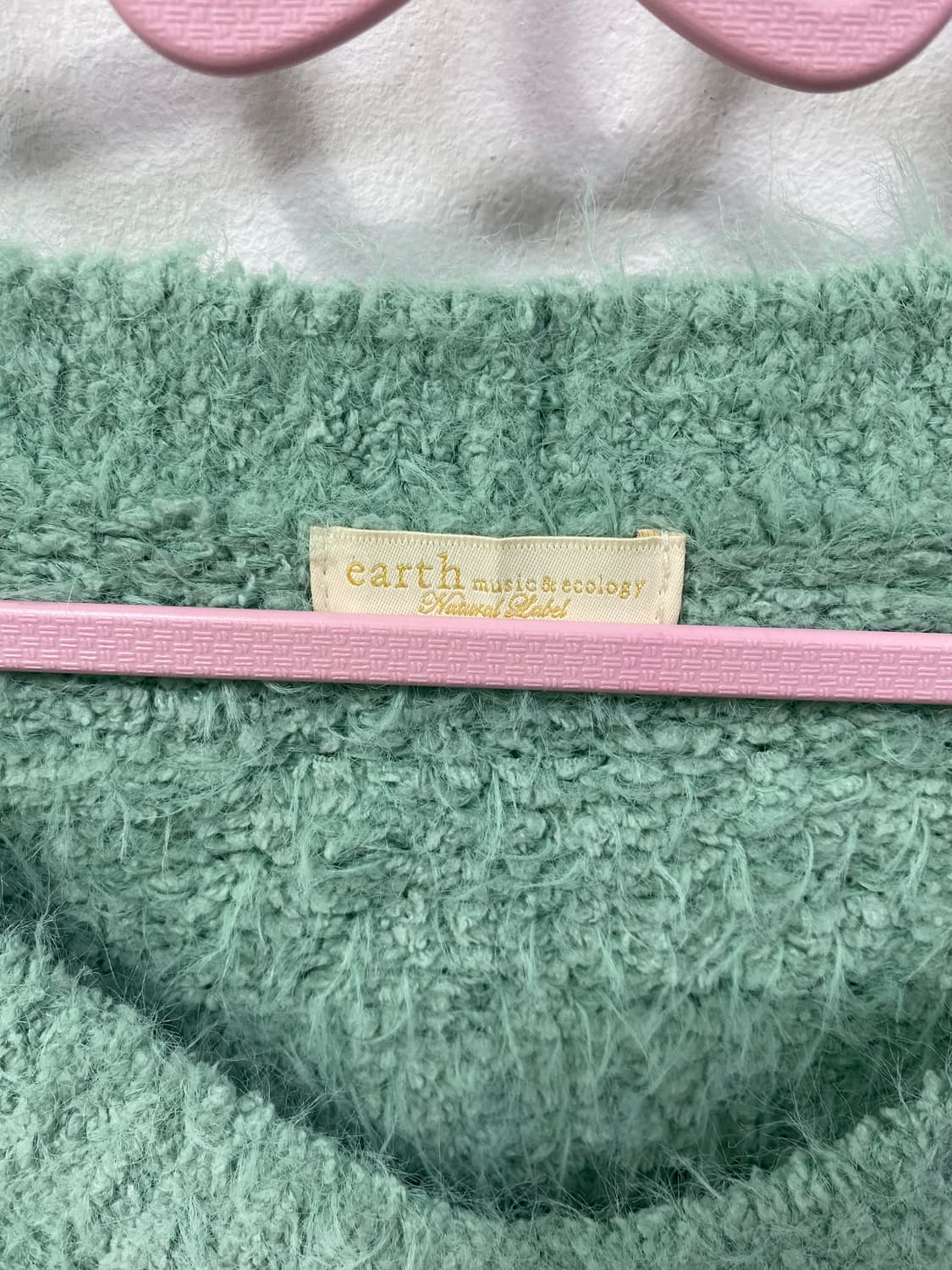 [EARTH MUSIC] 얼스뮤직 에메랄드 민트 폭닥 니트 상품이미지7