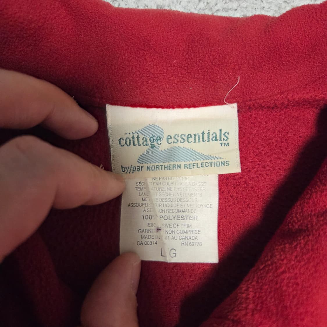 90's Made in Canada 카라 후리스 XL(105) 상품이미지3