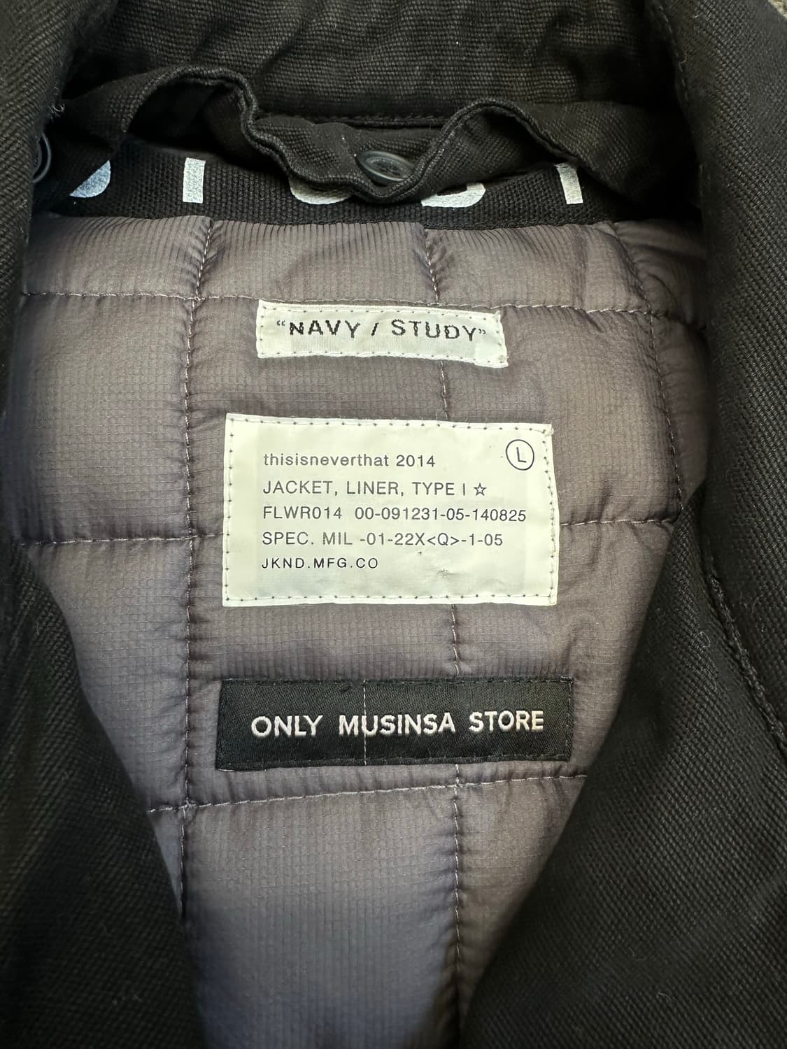 Thisisneverthat 컴뱃 트렌치 코트 블랙 L 상품이미지7