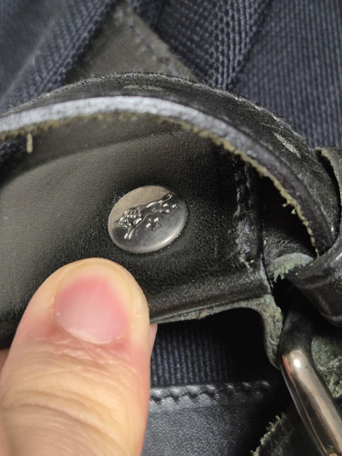 (OS)일비종떼 il bisonte 플랩 투포켓 백팩 다크 네이비 상품이미지3