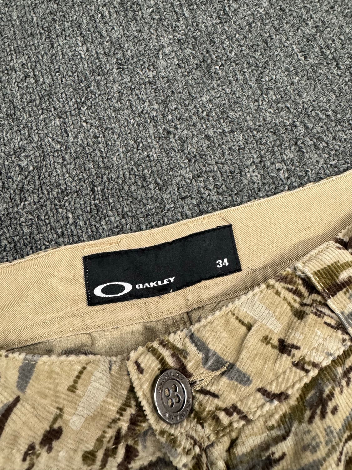 34)오클리 빈티지 카모패턴 코듀로이 카고팬츠 상품이미지6