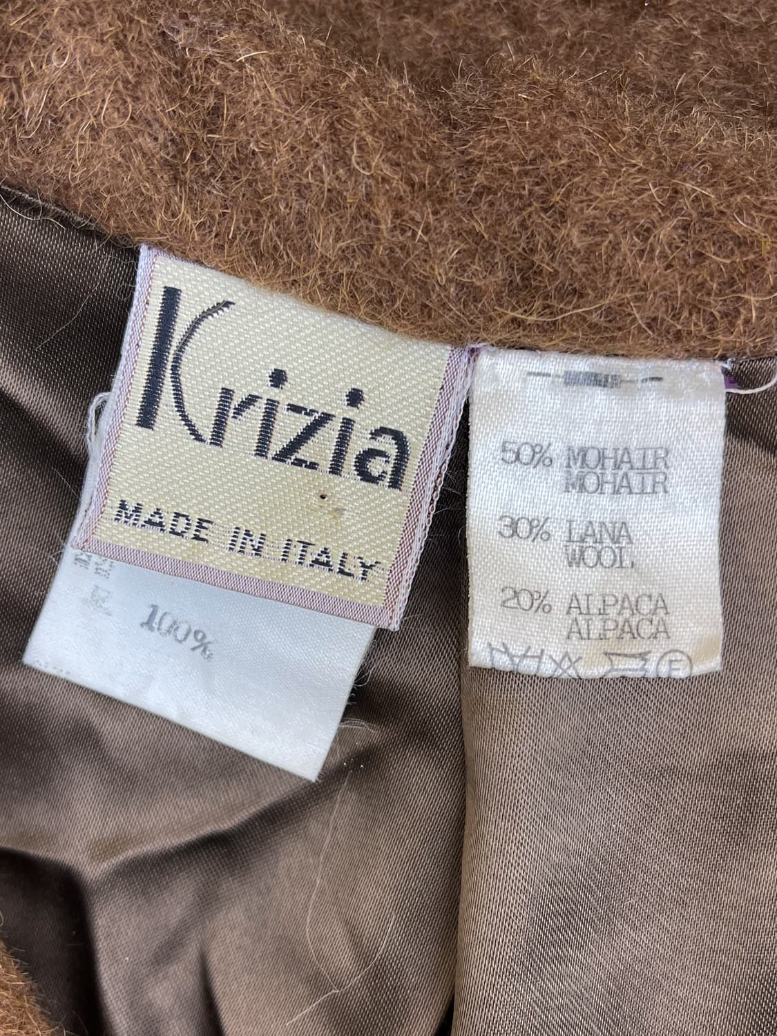 크리지아 90s 이탈리아 모헤어 코트 상품이미지6