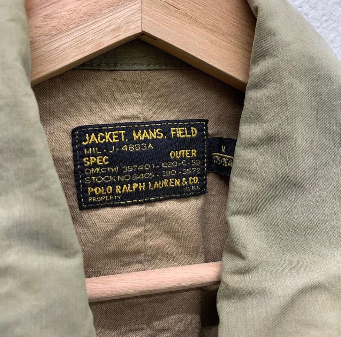 폴로 랄프로렌 카키 와펜 필드 야상자켓 상품이미지8