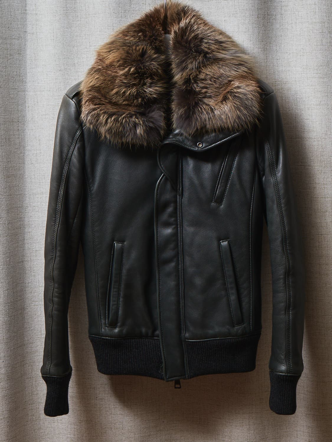 Akm 퍼 레더 자켓 상품이미지1