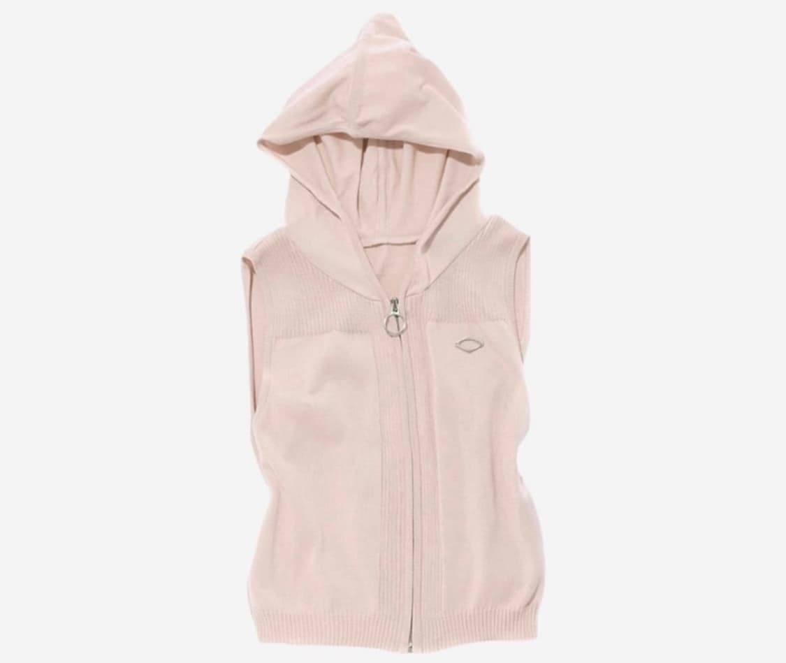 미스치프 롬버스 후디드 니트 베스트s 상품이미지1