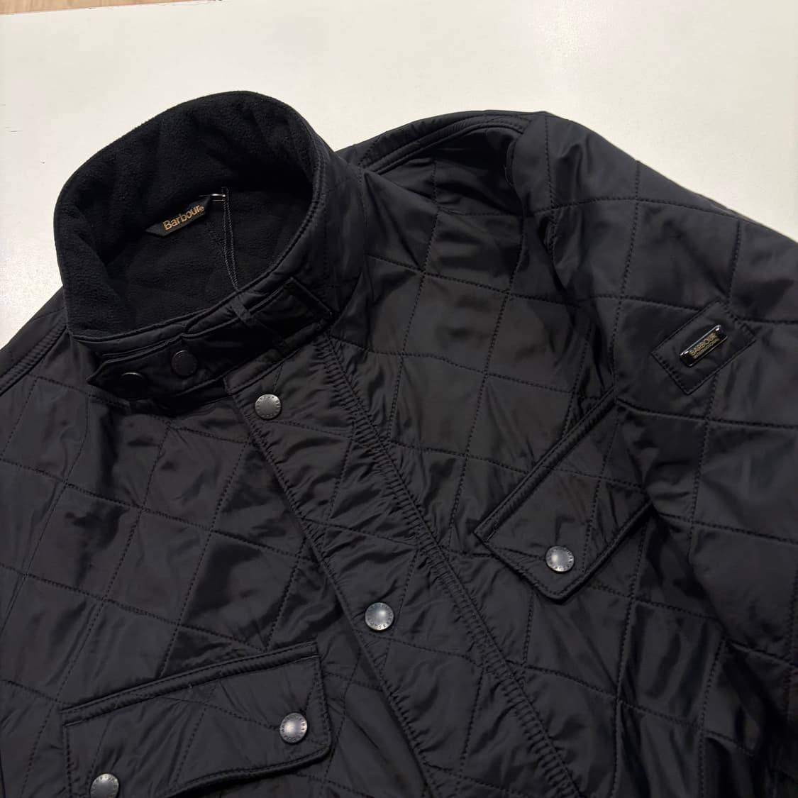 [XL] 바버 인터네셔널 아리엘 폴라퀄트 블랙 퀼팅 자켓 D67 상품이미지3