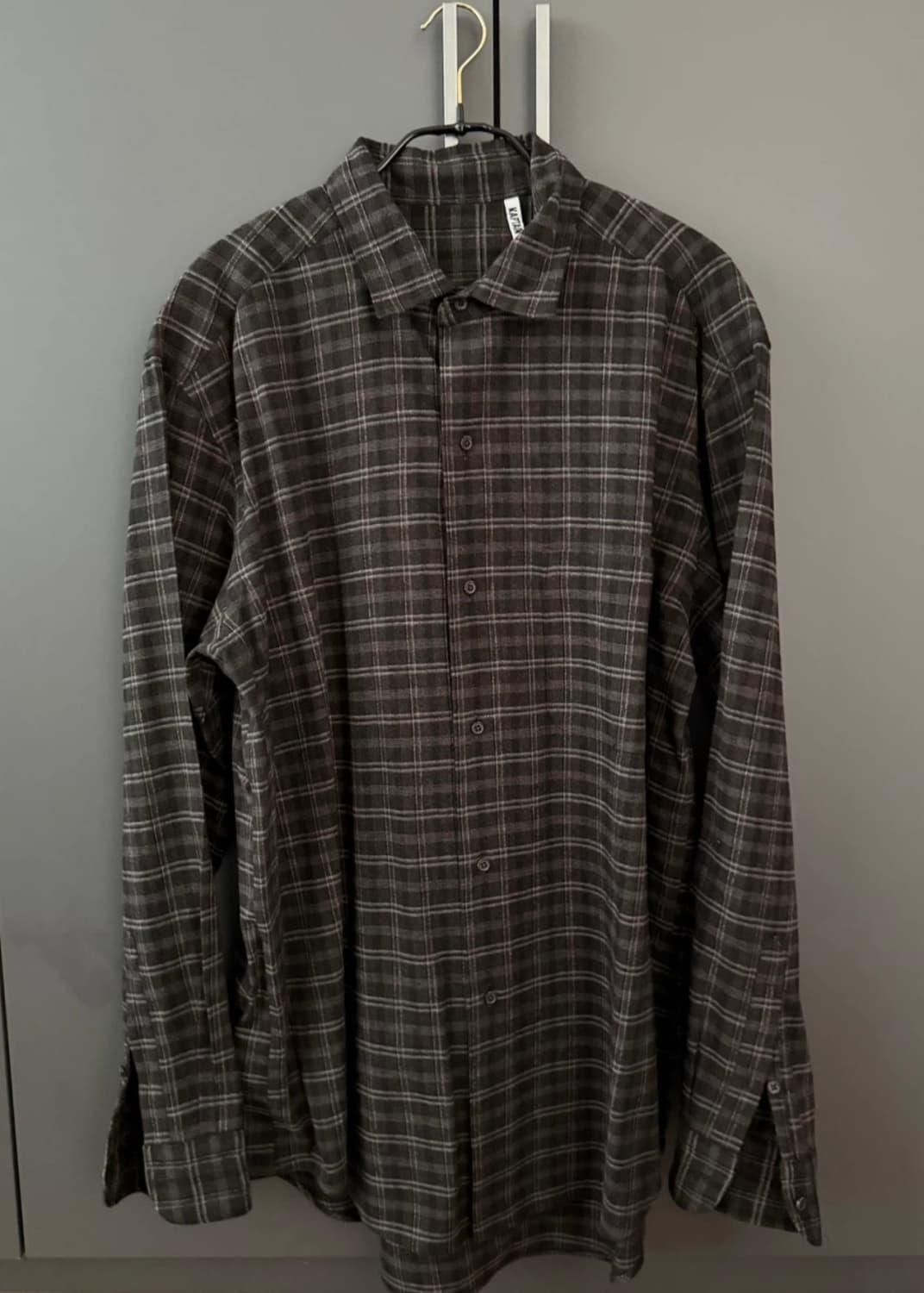 캡틴선샤인 woolplaid semi 오버셔츠 브라운 40 상품이미지1