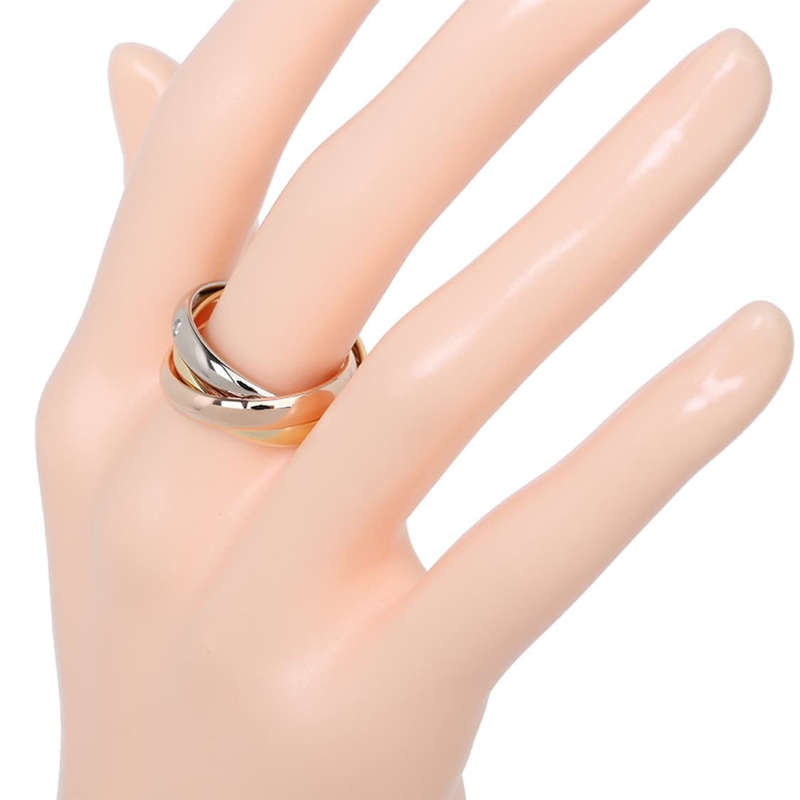 까르띠에 트리니티링 클래식 모델 다이아몬드 5개 반지 3ring 48호 상품이미지7