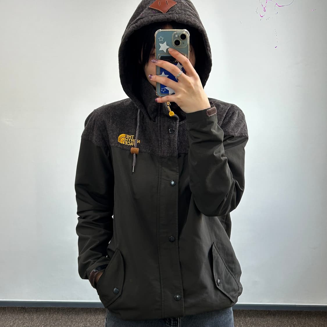 The north face 노스페이스 딥브라운 바람막이 상품이미지3