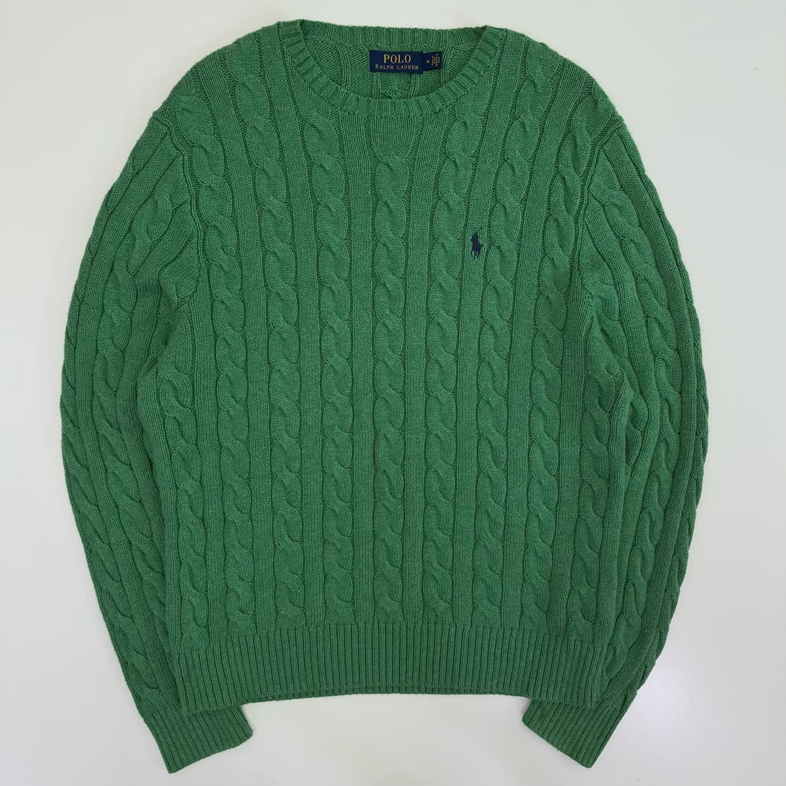 Polo  폴로 랄프로렌 자수 코튼 꽈배기 니트 상품이미지1