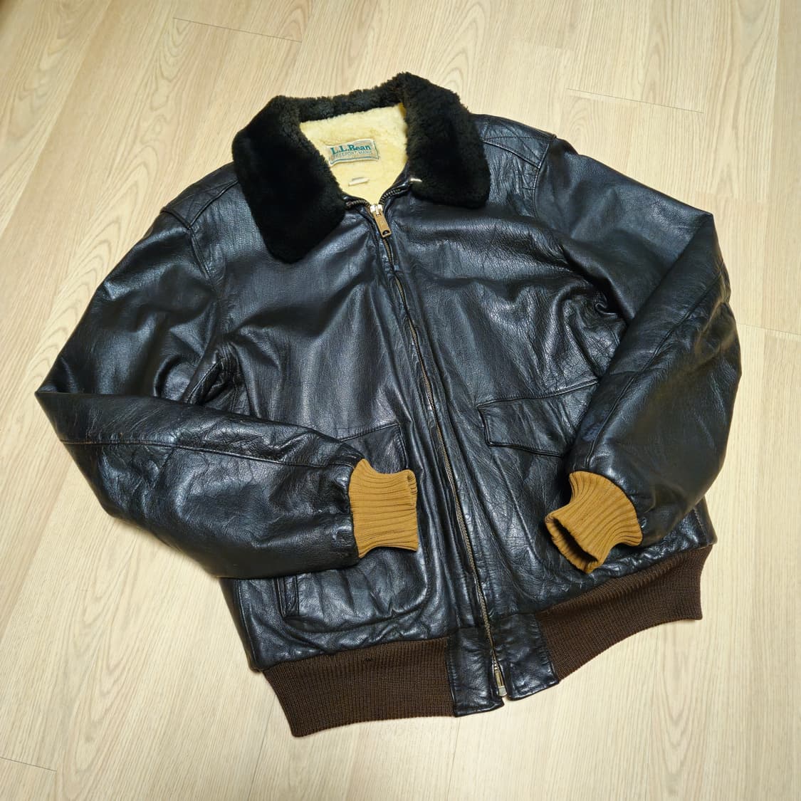 70s LLBean G-1 레더자켓 44사이즈 상품이미지1