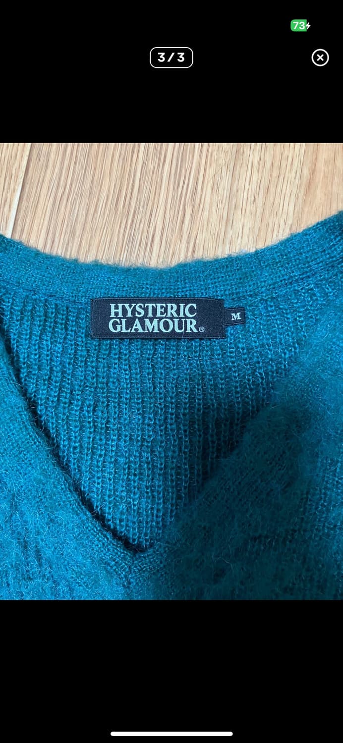 히스테릭글래머 모헤어 니트 (m) 상품이미지3