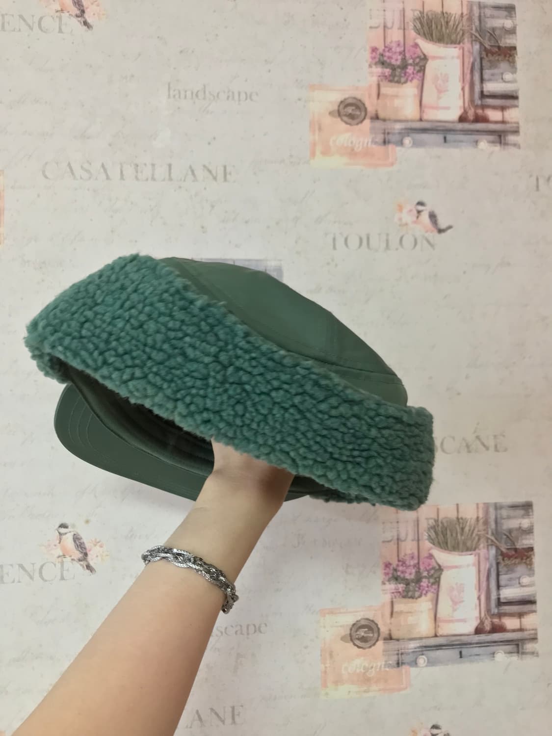 칼하트 WIP 올텐 이어 가드 캡 덕 그린 상품이미지5