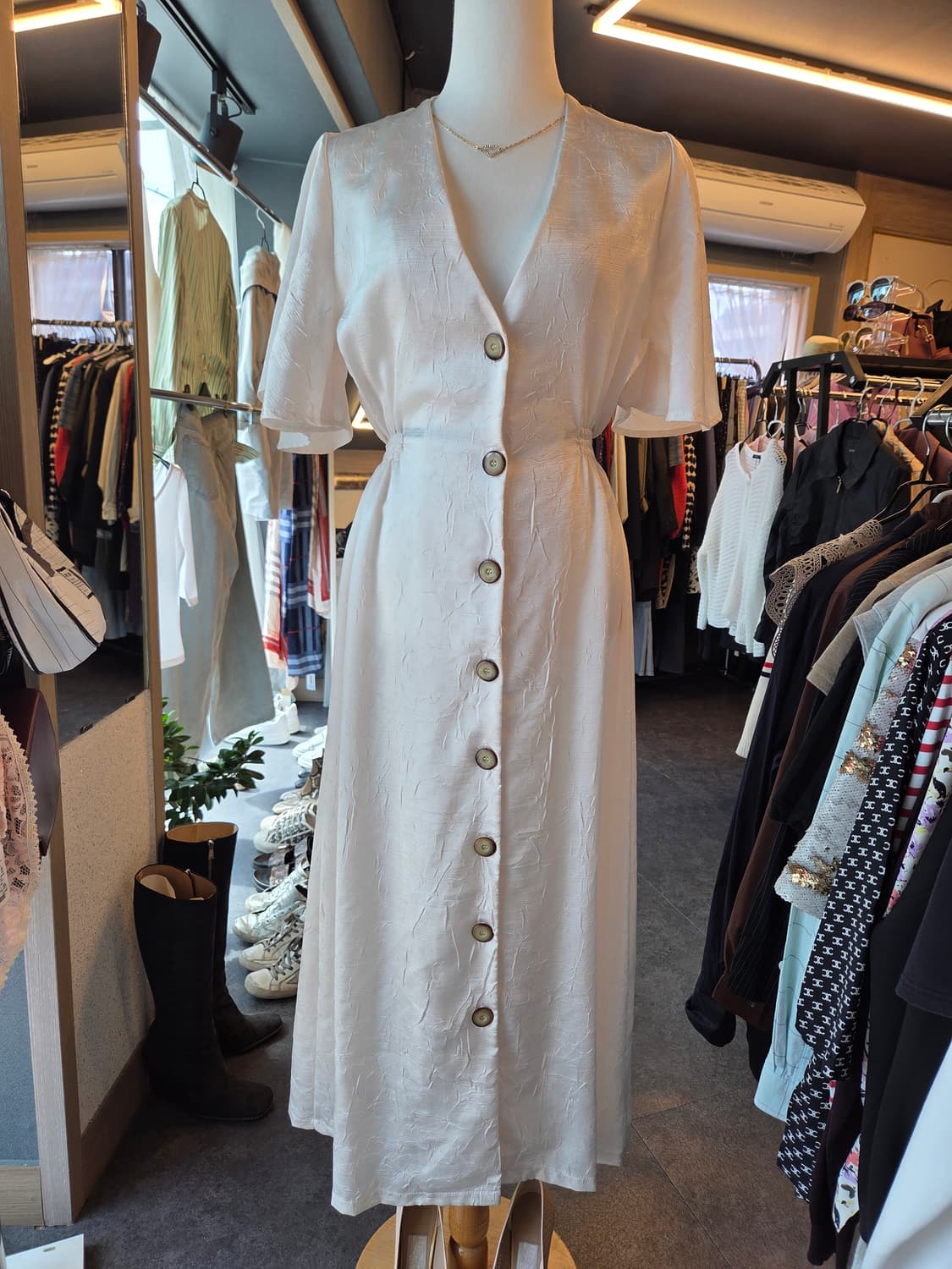 브이넥 롱원피스 (새상품) 상품이미지9