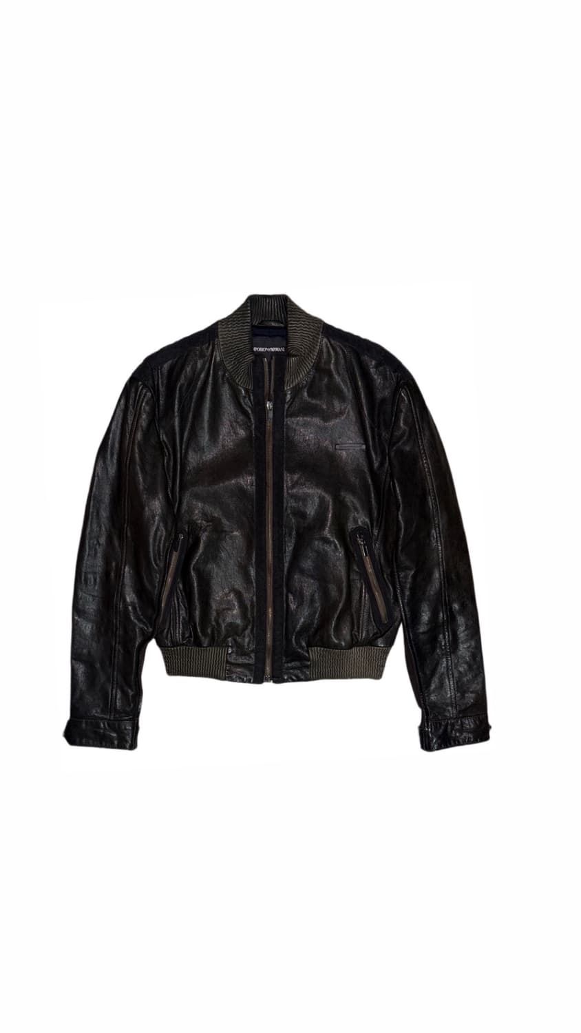 09SS Emporio Armani Leather Jacket 상품이미지1