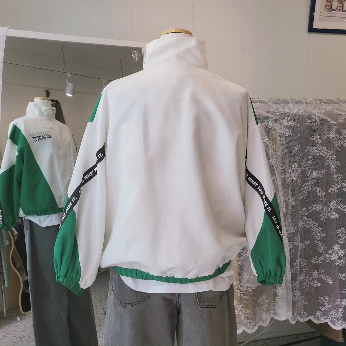 RiccaRicca 배색 숏 바람막이 상품이미지9