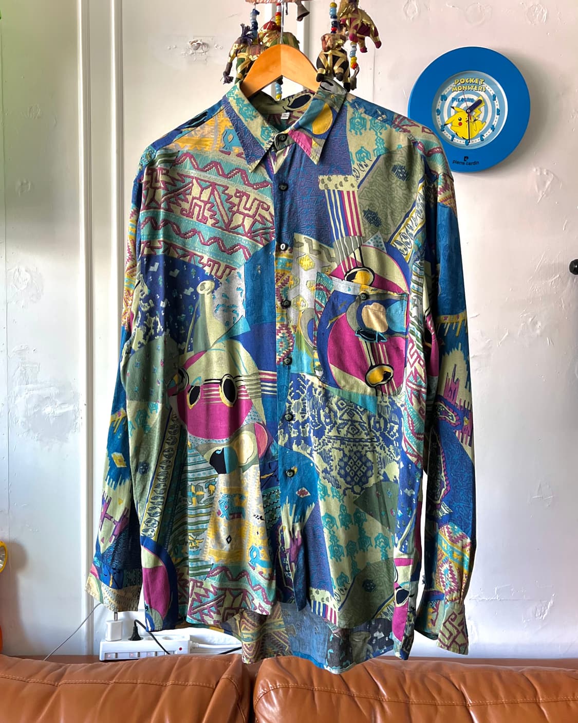 1980-90s Dorn Busch Germany Silk Shirt 상품이미지3