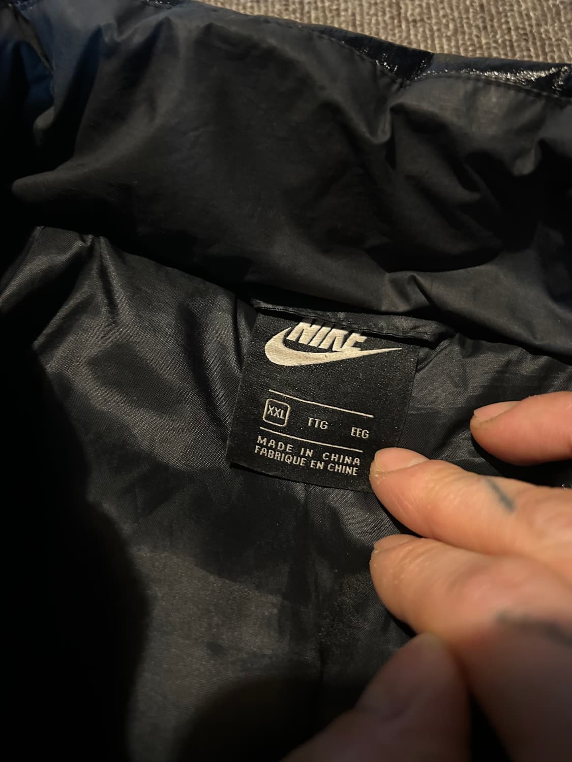 나이키 우먼스 글로시 패딩 xxl(100)사이즈 판매 상품이미지4