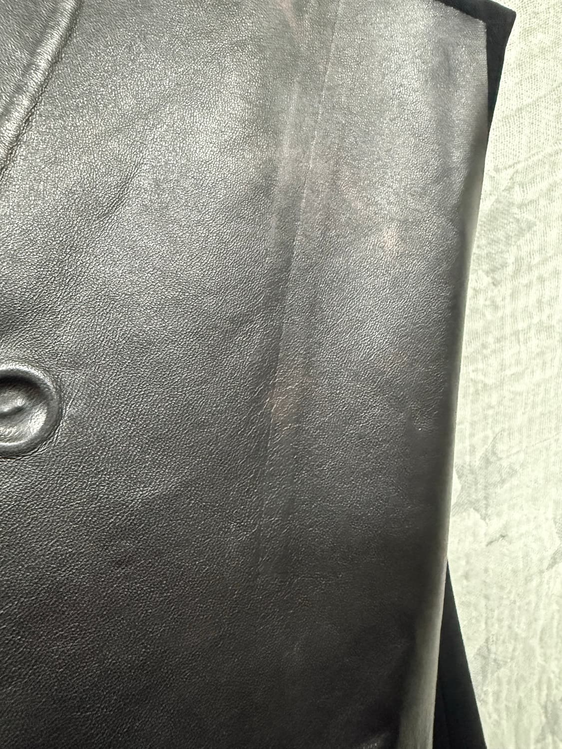 닐바렛 가죽 더블 기믹 슬리브리스 코트 상품이미지5