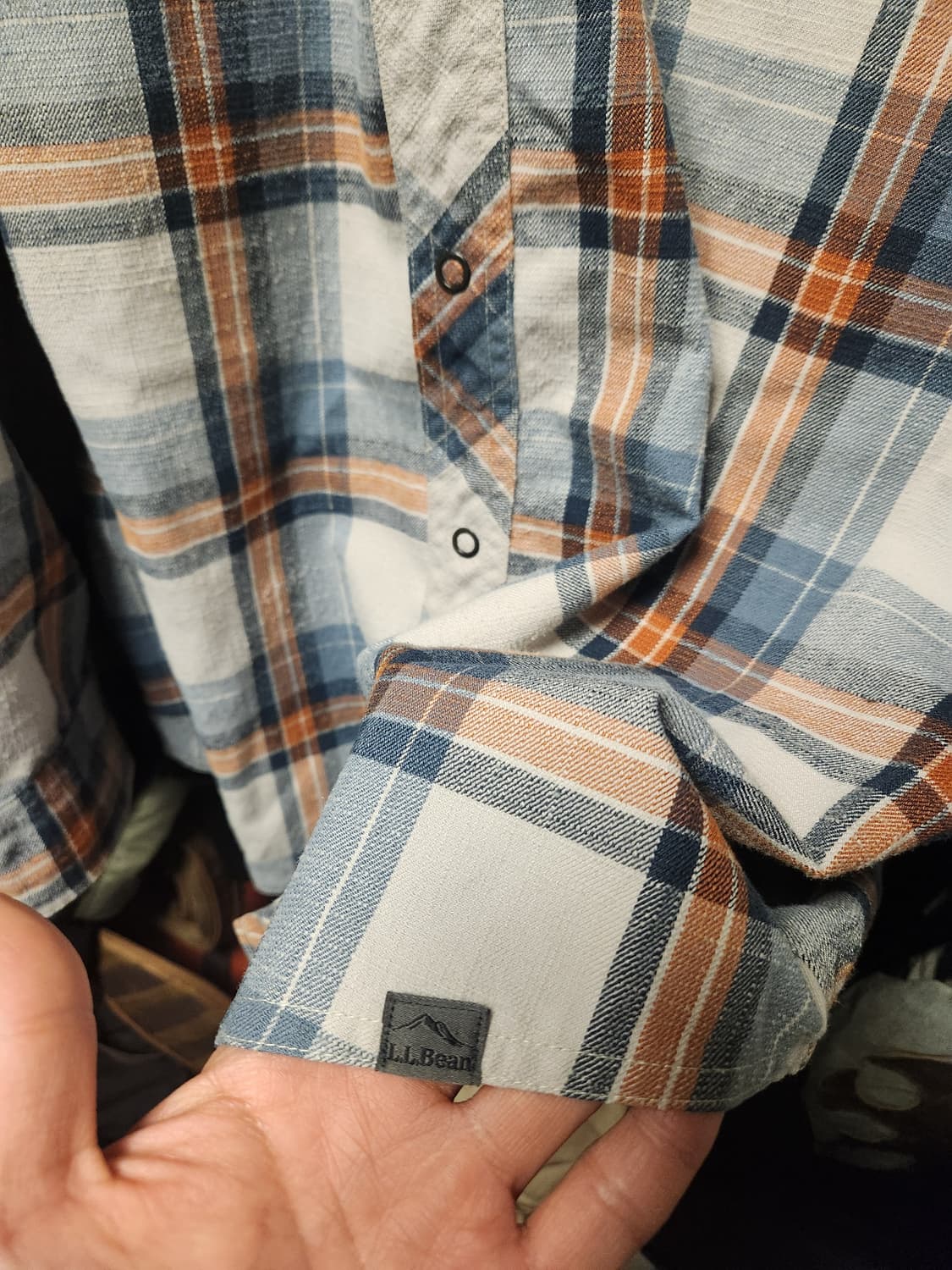 L.L.Bean(엘엘빈) 체크 워크 셔츠 L 상품이미지4