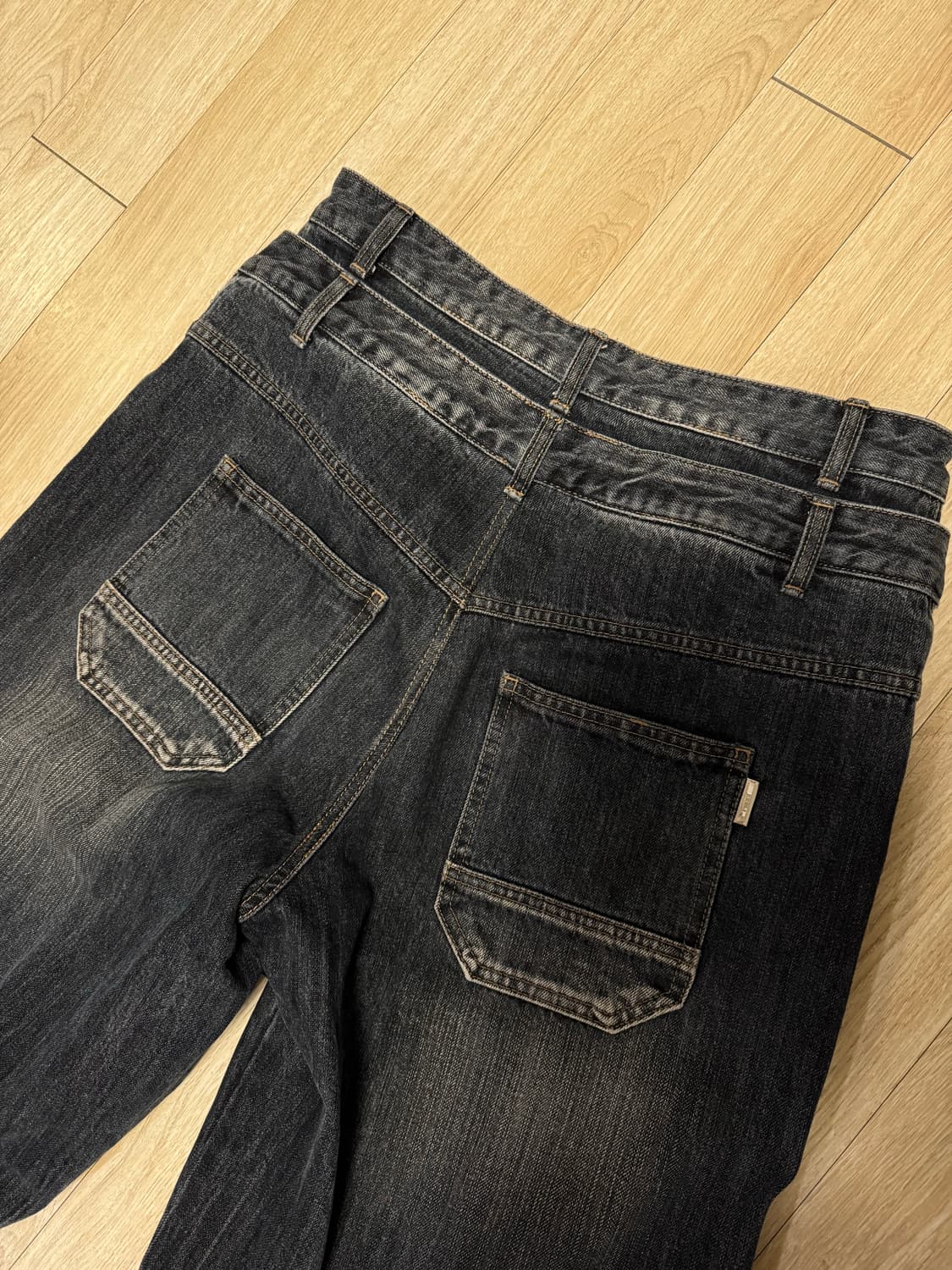 준지 25ss 더블웨이스트 데님 블루 46 상품이미지3