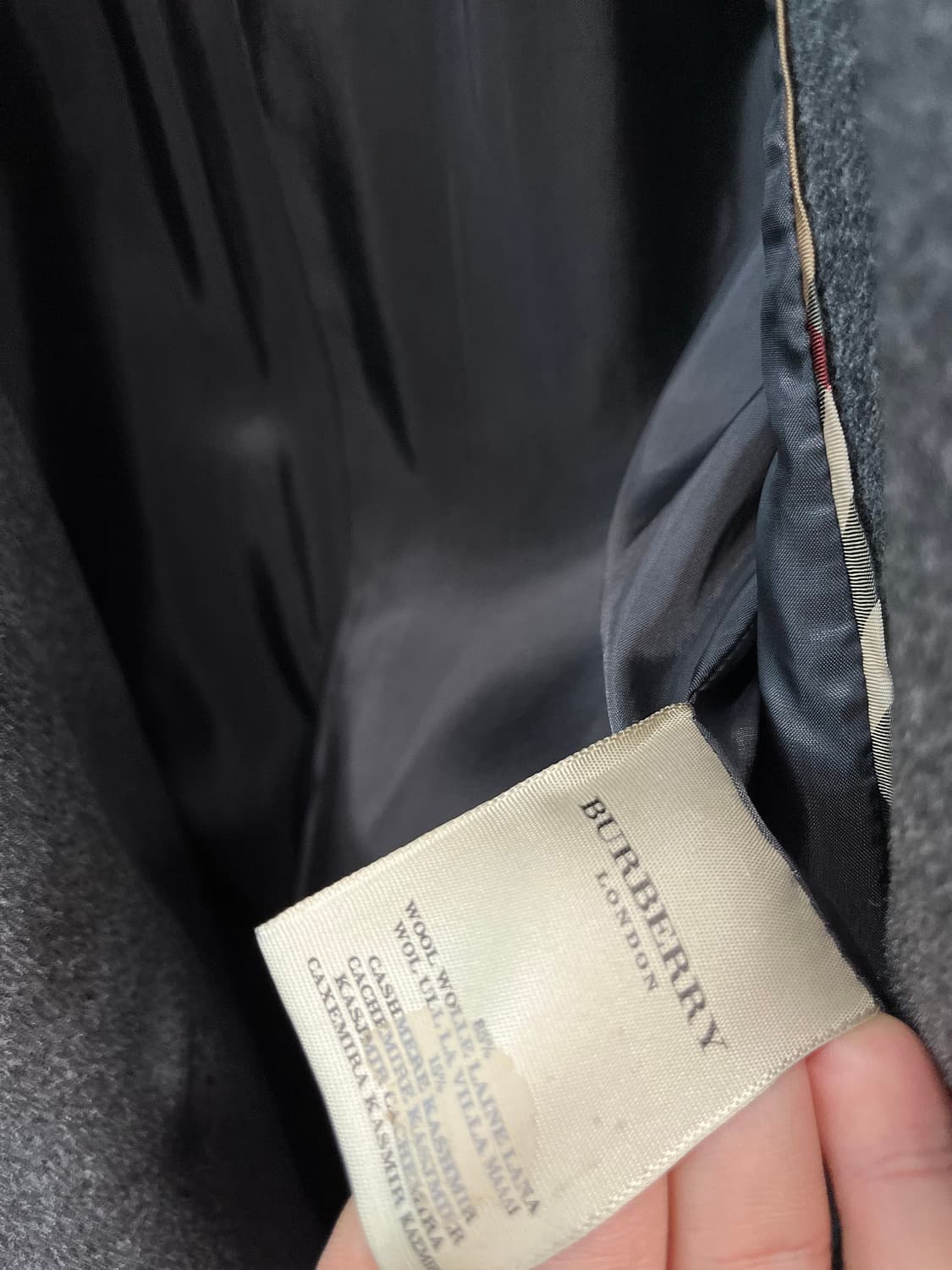 여) 버버리 벨트 캐시미어 코트  상품이미지10