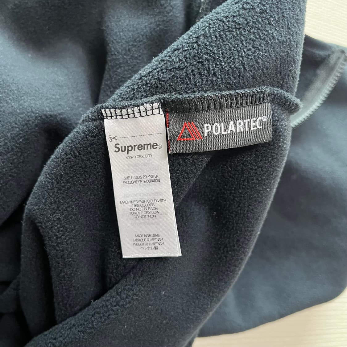 슈프림 24FW 폴라텍 페이스마스크 하프 집 후드 블랙 상품이미지5