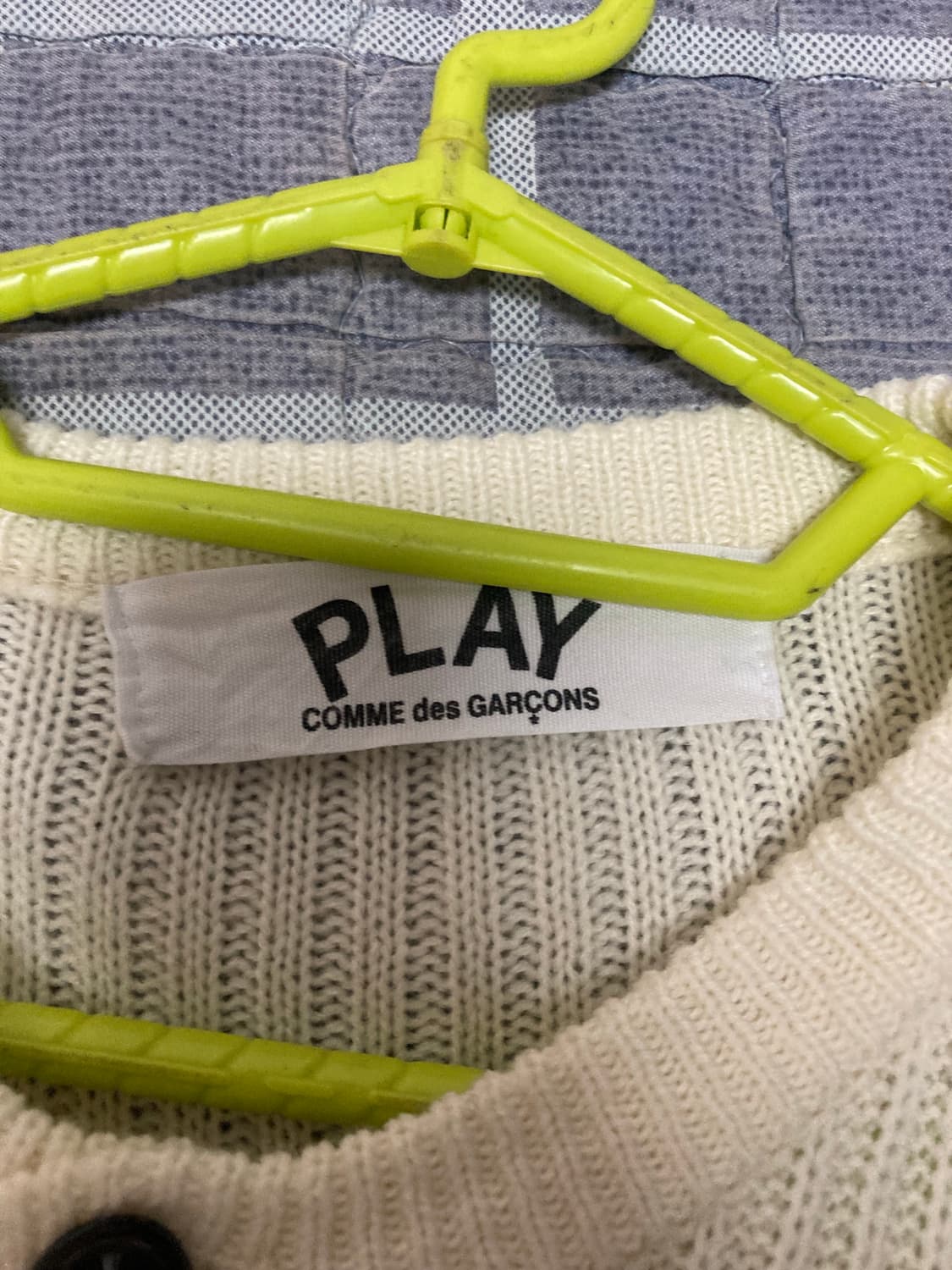 꼼데가르송 아이보리 가디건 L사이즈정도 상품이미지3