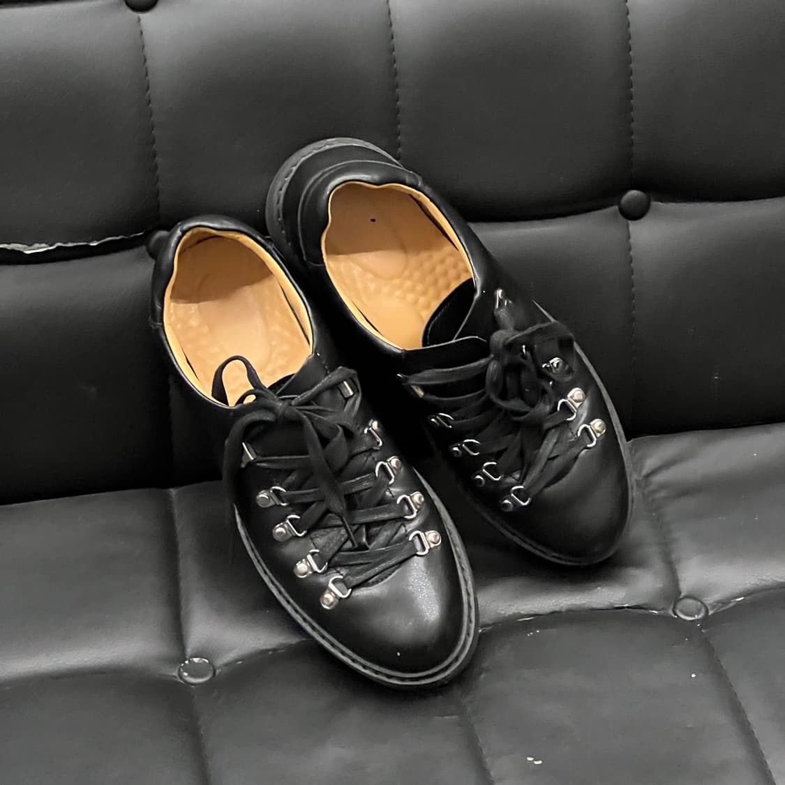 빈티지 하이킹슈즈 트레킹화 블랙 270-275 상품이미지3