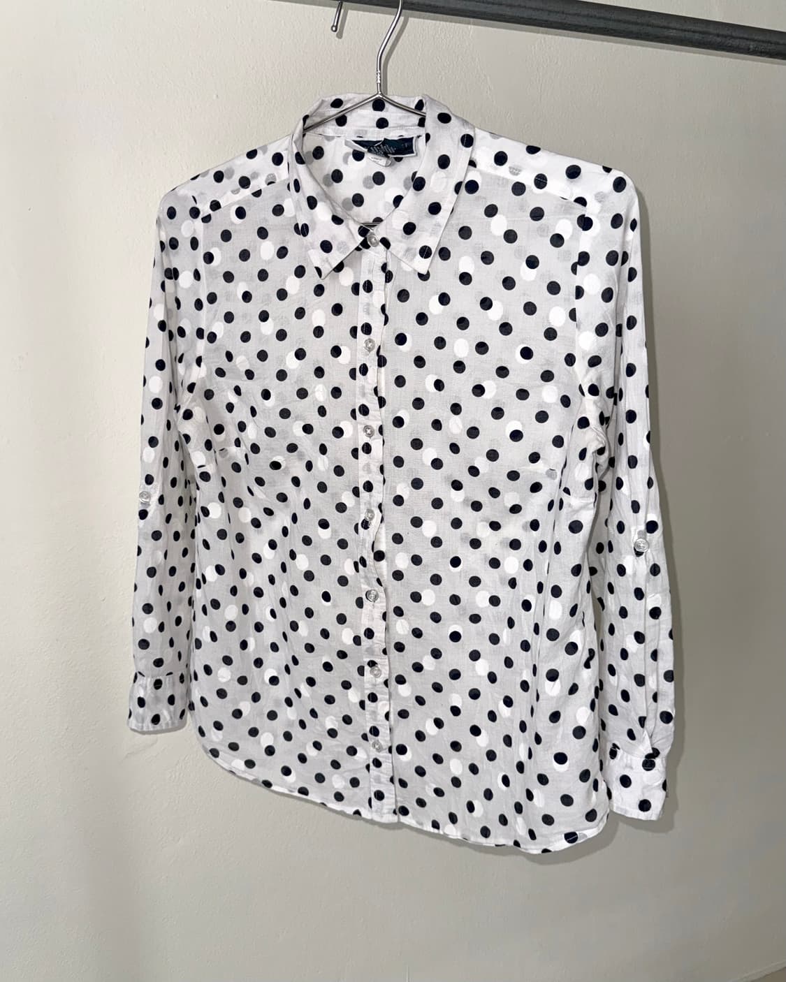 빈티지 도트 블라우스 상품이미지3