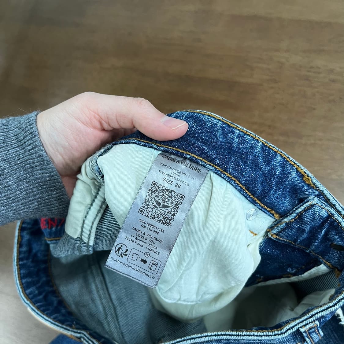 쟈딕앤볼테르 데님 팬츠 26 상품이미지7